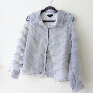 SOLD AS by DF Nico Ruffled Organza Blouse XS